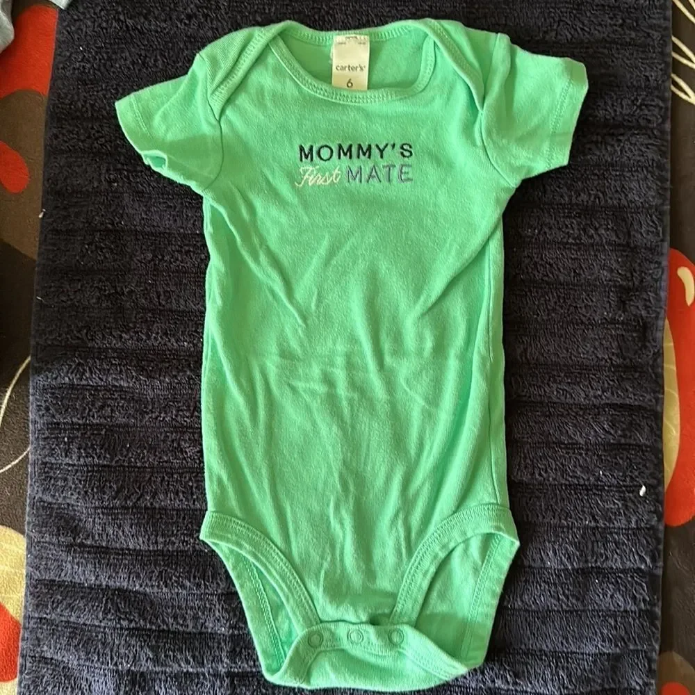 Carter’s Baby Bodysuits One Piece Size 6 Months Short Sleeve Rompers Lot